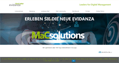 Desktop Screenshot of evidanza.de